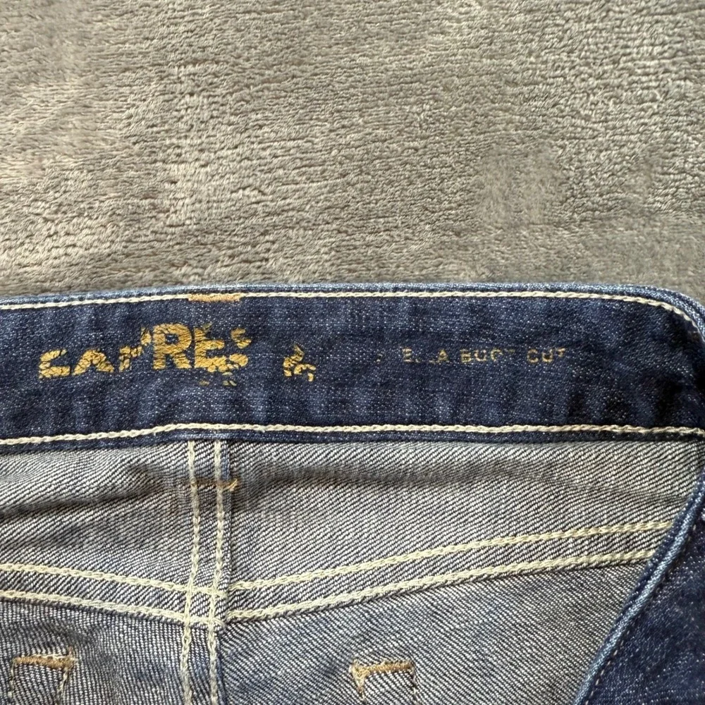 Express Stella Boot Cut Jeans Womens 2R Dark Wash‎ Low Rise Denim Blue 55285